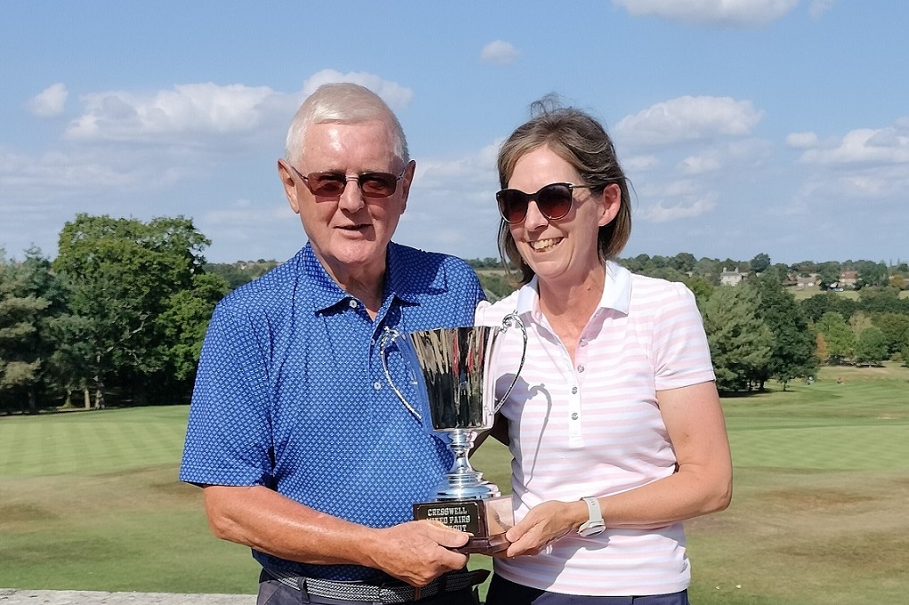 Kieran and Karen win the 2023 Cresswell Pairs Trophy
